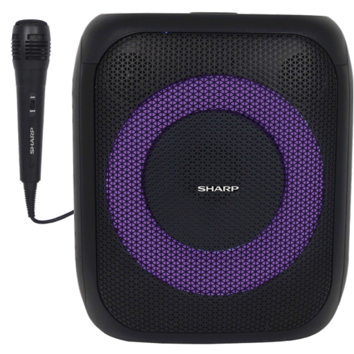 Sharp PS-914 Compact Portable Party Speaker ? 20W RMS, Bluetooth 5.3 & LED Lights