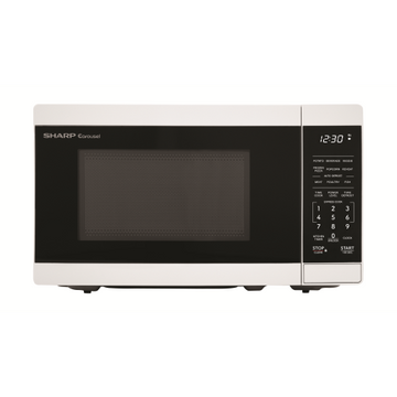SHARP SMC0760KWC 0.7 cu. ft. 700W White Countertop Microwave Oven with Carousel Turntable System
