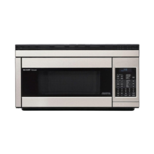 SHARP R1874TY Carousel? Over-the-Range Microwave Oven ? 1.1 cu. ft., 850W, Stainless Steel - Distribution Conrad