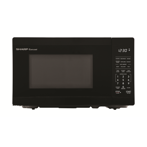 Sharp 0.7 cu. ft. Countertop Microwave Oven (SMC0760KBC) ? 700W, Black with Carousel Turntable