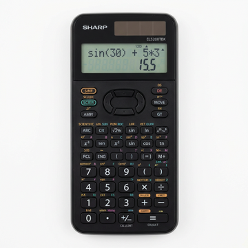 Sharp EL520XTBK Advanced Scientific Calculator ? 420 Professional Functions with Direct Algebraic Logic and Dual Power Support