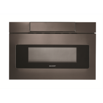 SHARP SMD2477AHC 24-inch 1.2 cu. ft. Built-In Microwave Drawer Oven with Concealed Controls, Black Stainless Steel