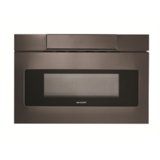 SHARP SMD2477AHC 24-inch 1.2 cu. ft. Built-In Microwave Drawer Oven with Concealed Controls, Black Stainless Steel
