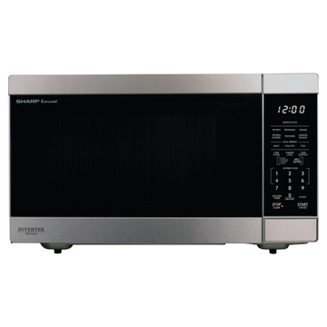 SHARP SMC1664KSC Carousel Countertop Microwave Oven with Inverter Technology – 1.6 cu. ft., 1100W, Stainless Steel