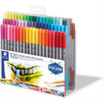 STAEDTLER Double-ended fiber-tip pens pk/120