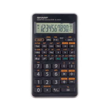 SHARP EL501XTGY Scientific Calculator ? 146 Functions, Hard Case, Gray Accent