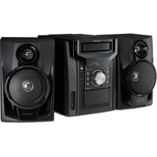 SHARP CD-BH950 Sharp 240W 5-Disc Mini Shelf Speaker System with Cassette and Bluetooth Audio