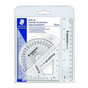 Math Set, 9pc plastic box