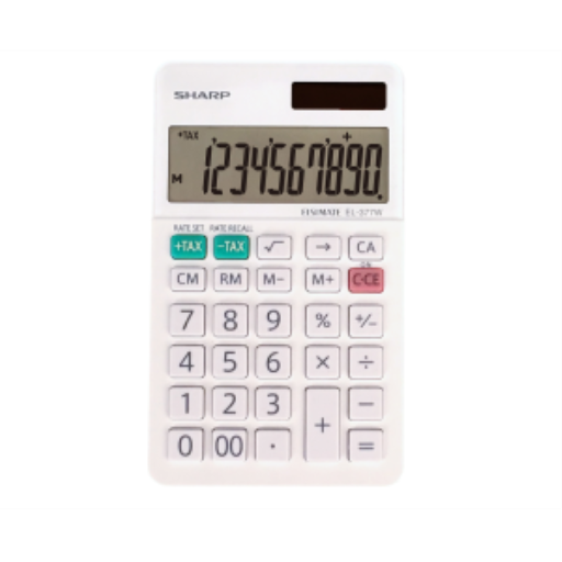 SHARP EL377W Twin Power 10-digit Display