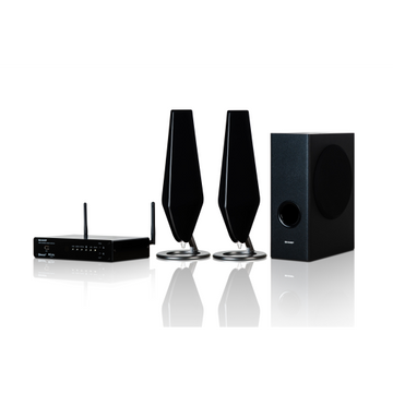 Sharp HT-SPW135 2.1 Channel Home Cinema Soundbar with Wireless Subwoofer and Mood Lighting (150W RMS)