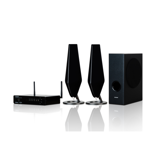 Sharp HT-SPW135 2.1 Channel Home Cinema Soundbar with Wireless Subwoofer and Mood Lighting (150W RMS)
