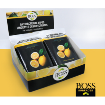 BIOSS005 BiOSS ANTIBACTERIAL WIPES FOR SURFACES - (10 inner