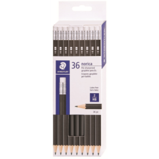 Pencil Norica black HB 36pk FSC 100%