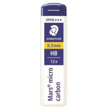 Mechanical pencil lead Mars micro 0.3 HB 12pc