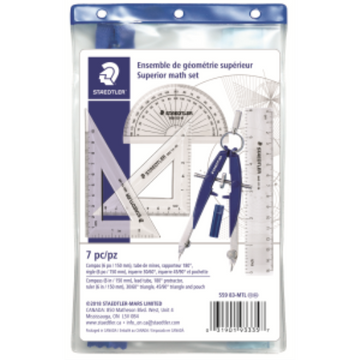 559-83-MTL02NA STAEDTLER-Mars Limited GEOMETRY SET 5pc POCK.