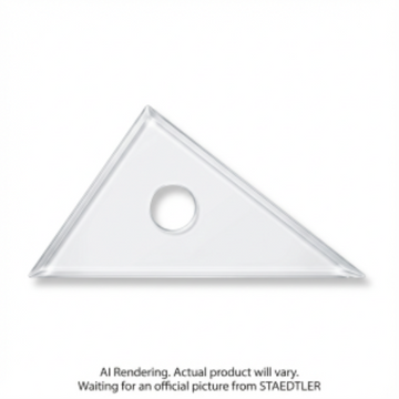 Set square clear acryl. 8'' 30/60