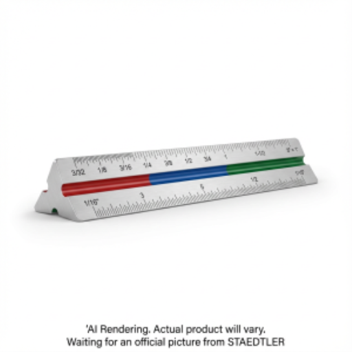 Scale triangle 12'' metal Arch. BK