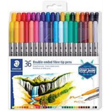 72-Pack Double-Ended Fibre Tip Pens