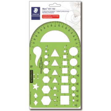 977-102-02 STAEDTLER-Mars Limited TEMPLATE MULTI CARD