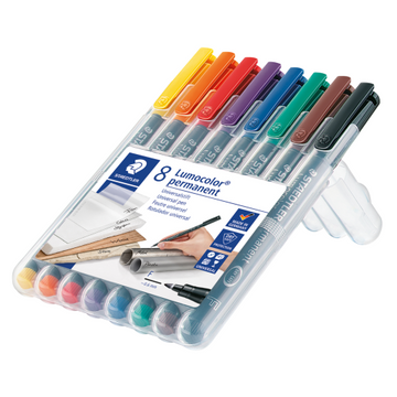 318-WP8 STAEDTLER-Mars Limited LUMO.FINE PERM. MARKER CARD