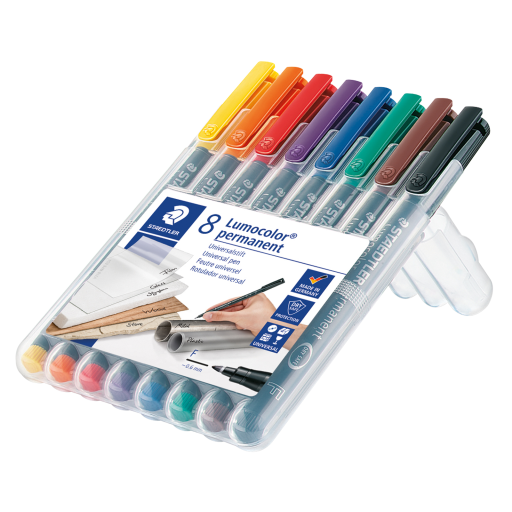 318-WP8 STAEDTLER-Mars Limited LUMO.FINE PERM. MARKER CARD