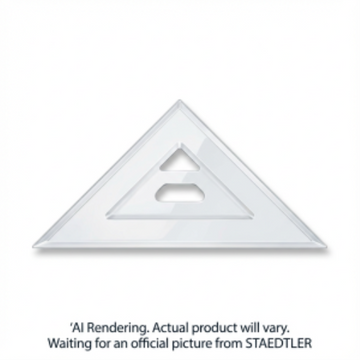 Set square clear acryl.12'' 45/90