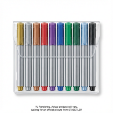 Metallic marker pen 10 pc. 1-2 mm
