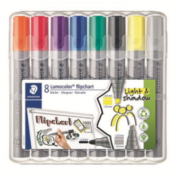 Flipchart Marker Lumocolor 8-piece Box