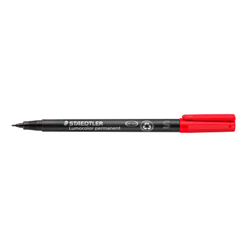 313-2 STAEDTLER-Mars Limited LUMO MARKER. XFINE PERM.RED