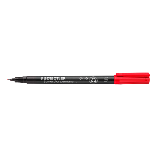 313-2 STAEDTLER-Mars Limited LUMO MARKER. XFINE PERM.RED