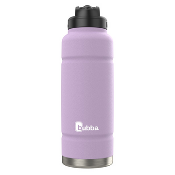 bubba Trailblazer Stainless Steel Water Bottle with Straw Lid, 40 oz (1.18 L), Vacuum-Insulated, Lavender Frost
