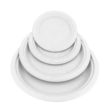 Compostable Round Plate - White / 10" (pack of 50)