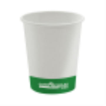 Hot/Cold Compostable Paper Cups - 8oz / White (50 cups Per Pack)