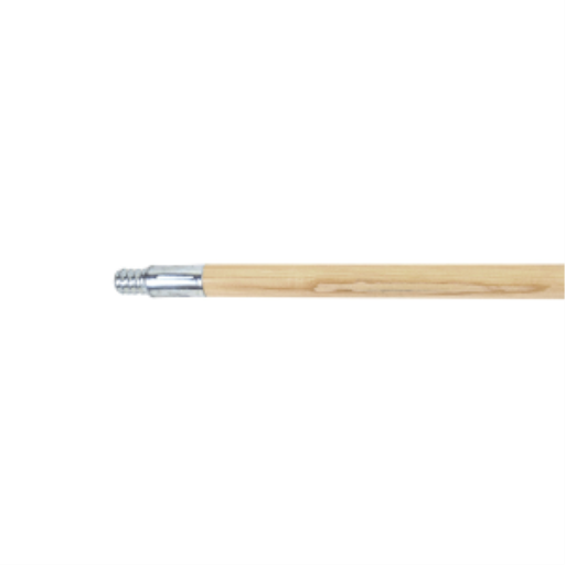 15/16" x 54" Threaded Metal-Tip Lacquered Wood Handle