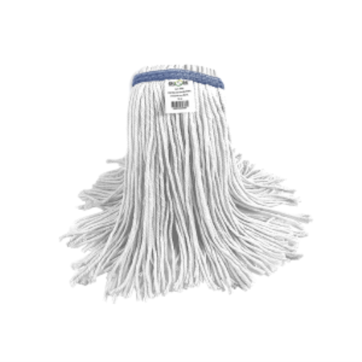 White Syn-Pro? Synthetic Wet Mop, Narrow Band, 12 oz Cut End