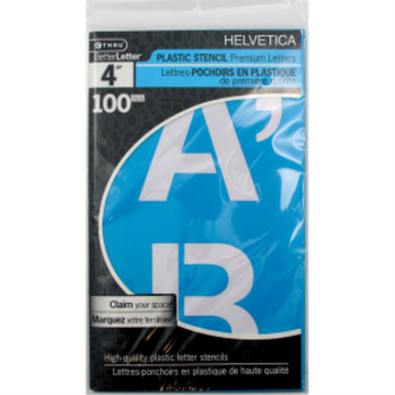 Helvetica Stencil 4?, Caps   
Pochoir Helvetica de 4 po, majuscules