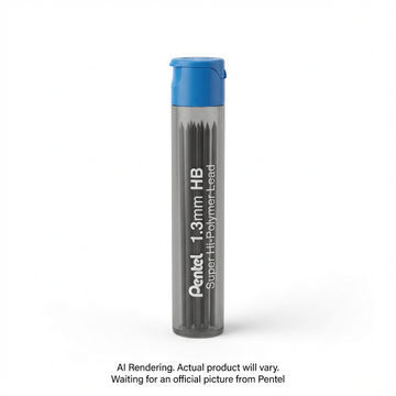 Super Hi-Polymer Lead Refill (1.3mm), HB, 8 Leads per Tube, Extra Thick Lead