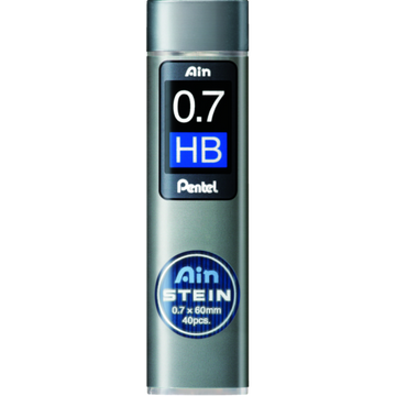 Ain Stein Lead Refill (0.7mm), HB, 40 Leads per Tube
