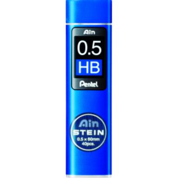 Ain Stein Lead Refill (0.5mm), HB, 40 Leads per Tube