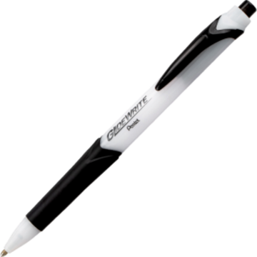 GlideWrite Ballpoint Pen with TechnIFlo Ink, (1.0mm) Bold Point, Black Ink