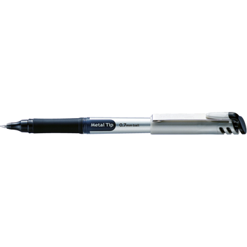 EnerGel Liquid Gel Pen, (0.7mm) Metal Tip, Capped, Black Ink