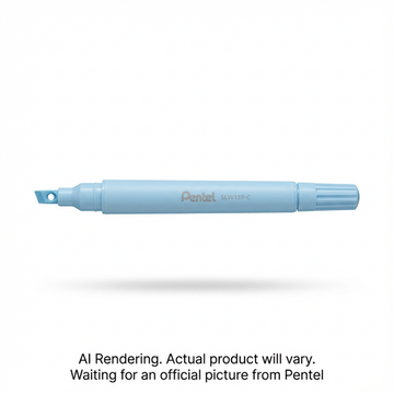 Illumina Flex Liquid Highlighter, Dual Tip - Chisel and Bullet, Pastel Blue