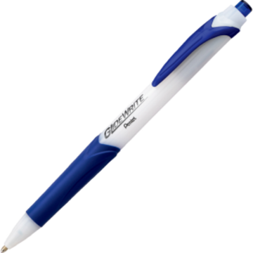 GlideWrite Ballpoint Pen with TechnIFlo Ink, (1.0mm) Bold Point, Blue Ink