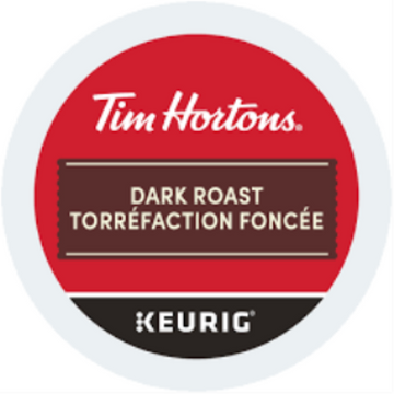 COFFEE-K CUP TIM HORTONS DARK ROAST (11307) 24/BX