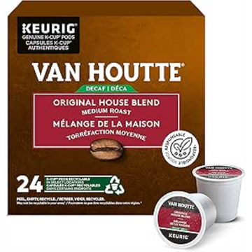 COFFEE-K CUP VAN HOUTTE ORIGINAL HOUSE DECAF 24/BX-34717 24/BX