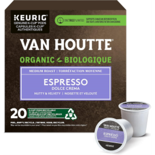 Van Houtte? Coffee Single Serve - Vhou Kc Fto Dolce Crema Med 20Ct Sl