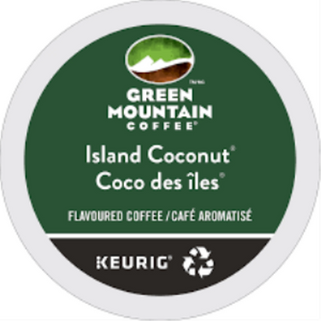 COFFEE-K CUP GREEN MOUNTAIN ISLAND COCONUT LIGHT ROAST 24/BX