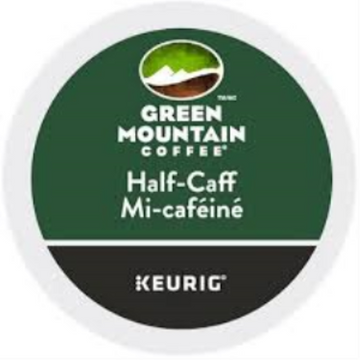 COFFEE-K CUP GREEN MOUNTAIN HALF-CAFF MEDIUM ROAST 24/BX