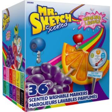 Washable Markers , Asst, 36 Pack