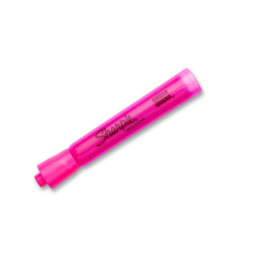 Sharpie Tank Highlighter, Chisel Tip, Pink, 1 Unit